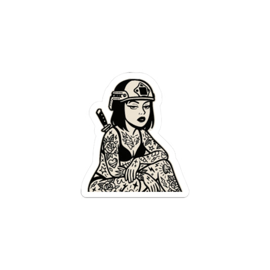 Shady Lady 3x3 Sticker