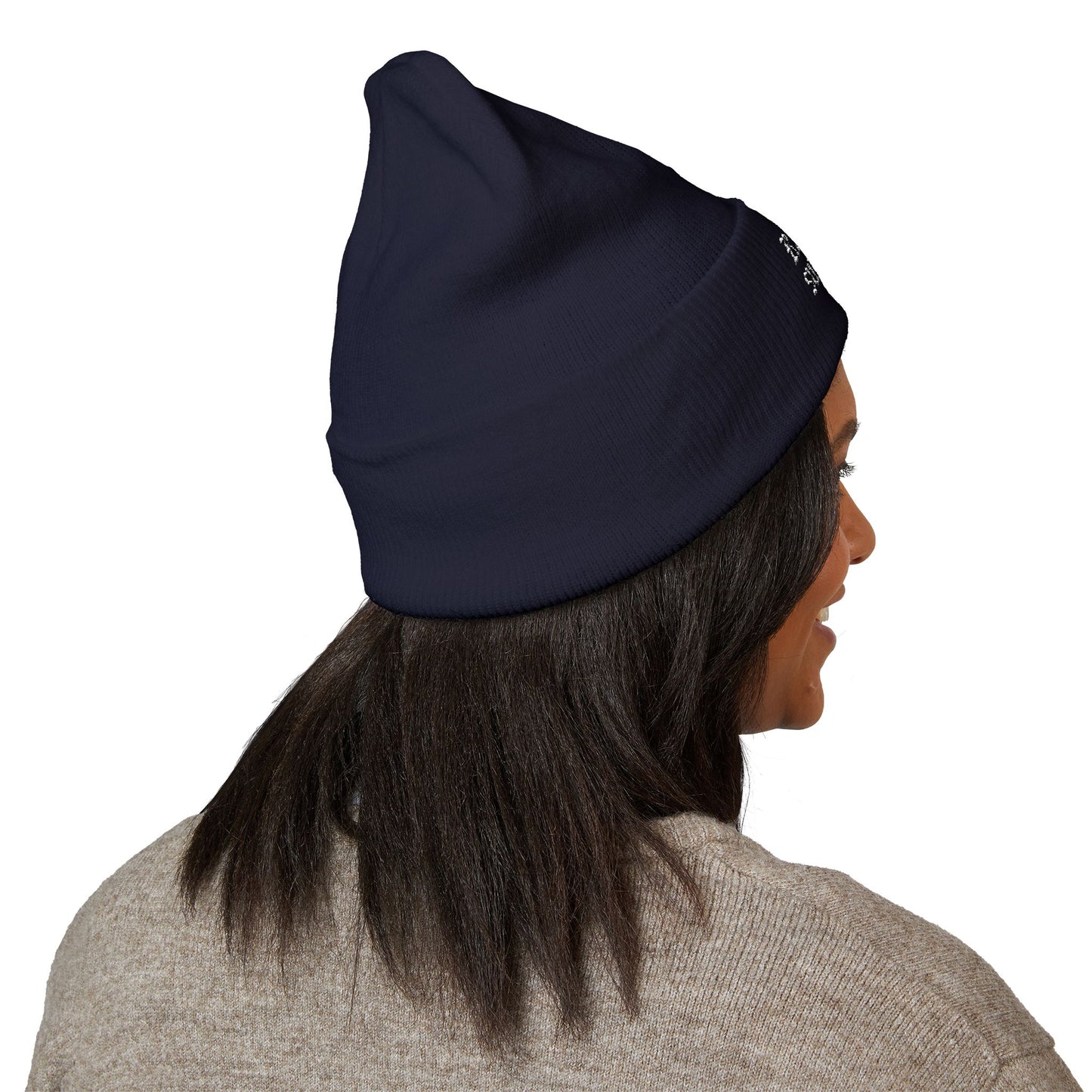 Embroidered Cuff Beanie