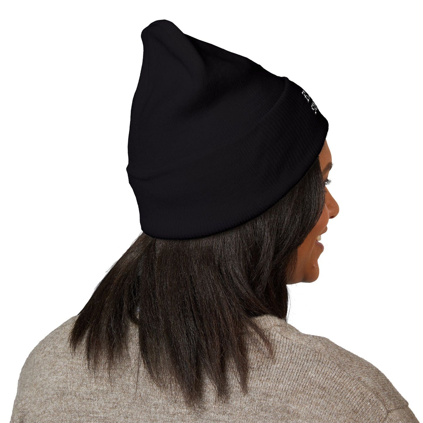 Embroidered Cuff Beanie