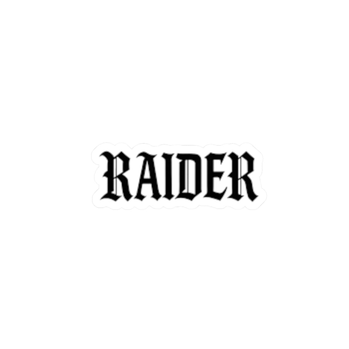 RAIDER 3x3 Sticker