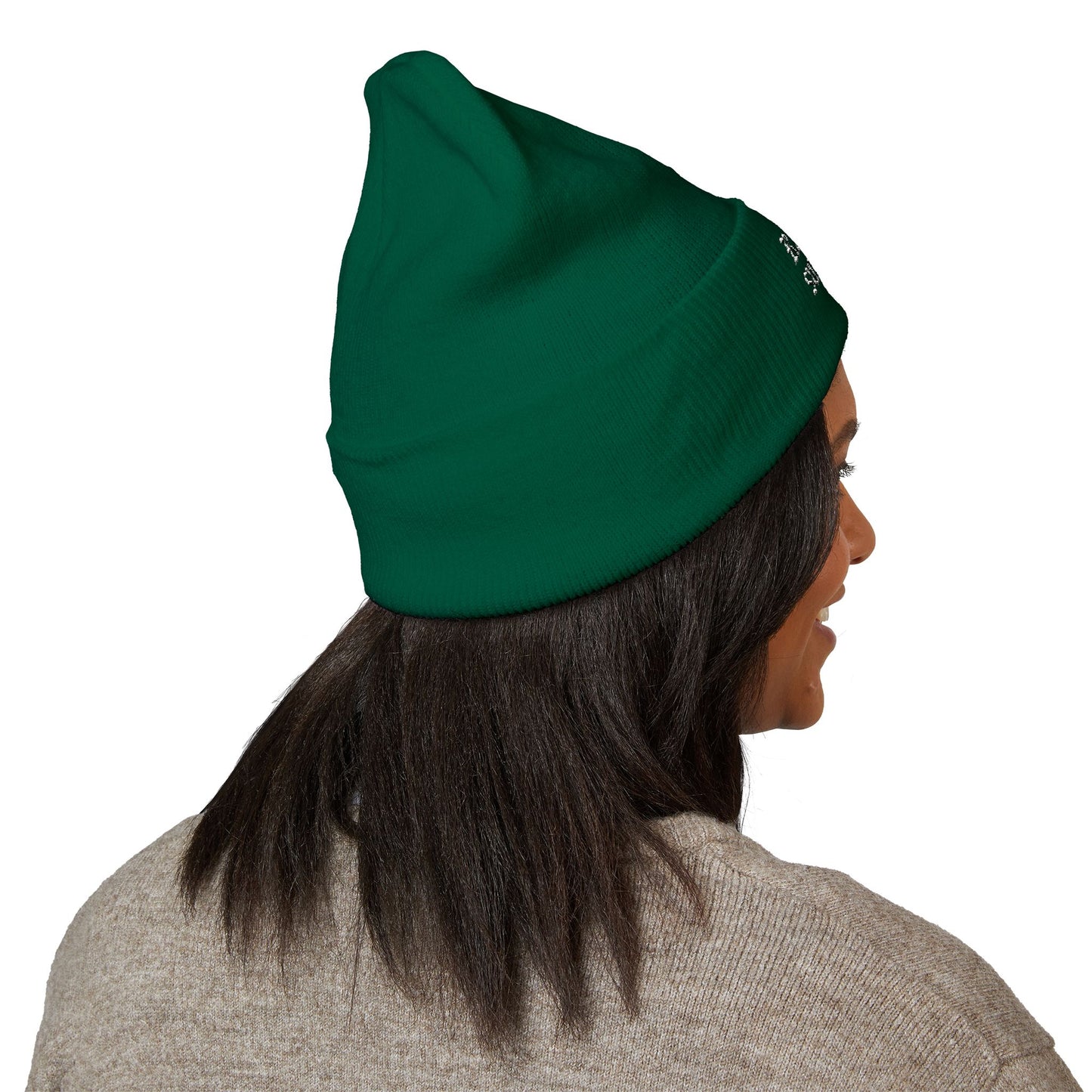 Embroidered Cuff Beanie